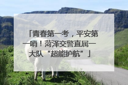 青春第一考，平安第一哨！菏泽交警直属一大队“超能护航”