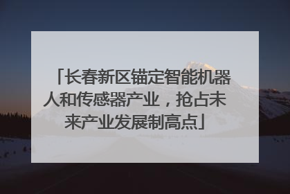 长春新区锚定智能机器人和传感器产业，抢占未来产业发展制高点