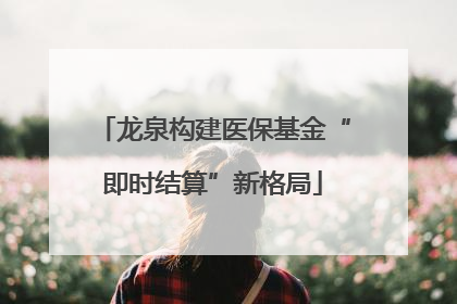 龙泉构建医保基金“即时结算”新格局