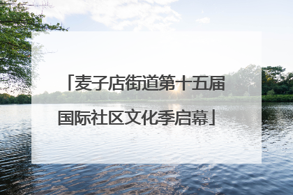 麦子店街道第十五届国际社区文化季启幕