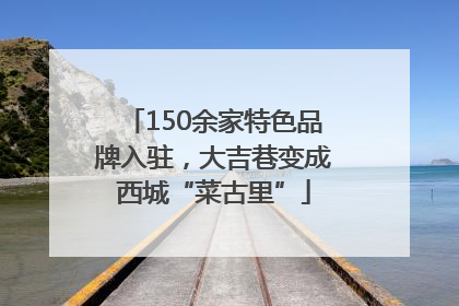 150余家特色品牌入驻，大吉巷变成西城“菜古里”