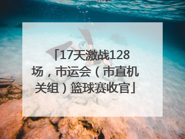 17天激战128场，市运会（市直机关组）篮球赛收官