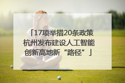 17项举措20条政策 杭州发布建设人工智能创新高地新“路径”