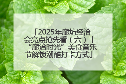 2025年廊坊经洽会亮点抢先看（六）丨“廊洽时光”美食音乐节解锁潮酷打卡方式