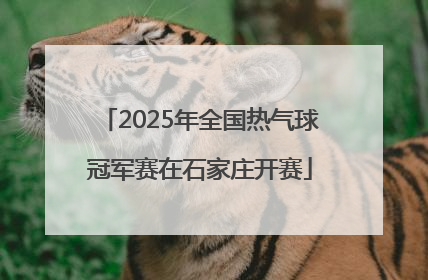 2025年全国热气球冠军赛在石家庄开赛