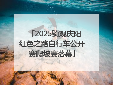 2025骑观庆阳红色之路自行车公开赛爬坡赛落幕