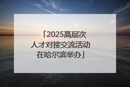2025高层次人才对接交流活动在哈尔滨举办