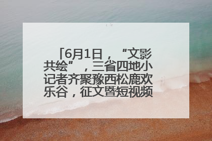 6月1日，“文影共绘”，三省四地小记者齐聚豫西松鹿欢乐谷，征文暨短视频大赛精彩启幕！
